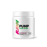 Pre Workout Pump Non Stim, 480 g, pastèque, Raw Nutrition