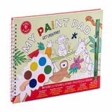 Watercolor coloring book, My Paint Pad Jungle, 3 years+, Floss & Rock