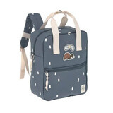 Backpack Square Happy Prints, Midnight Blue, Laessig