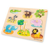 Children's wooden puzzle Safari, 2 years+, 9 pieces, New Classic Toys