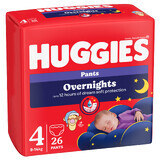 Braga de noche Elite Soft, nº 4, 9-14 kg, 26 pzs, Huggies