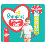 Pañales Maxi Pack Pants Stop & Protect, 17+ kg, Nr. 7, 32 piezas, Pampers