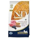 Croquettes pour chiens à base d'agneau, d'épeautre, d'avoine et de canneberges N&D Ancestral Grain Adult Mini, 800 g, Farmina