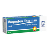 Ibuprofène 50 mg/g crème, 50 g, Fiterman Pharma