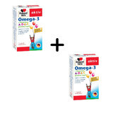 Oméga 3 Vitamine A+D+E+C pour enfants, 2 x 30 gélules, Doppelherz