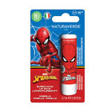 Baume à lèvres avec SPF 15 et goût vanille Spiderman, +3 ans, 5.7 ml, NaturaVerde