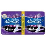 Absorbants Always Night Platinum Duo, Taille 4, 10 pièces, P&G