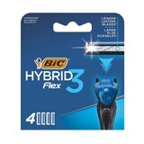 Rasoir de réserve pour hommes Hybrid Flex3, 4 pièces, BIC