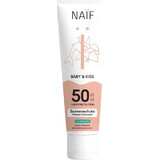 NAÏF Crème solaire SPF 50 pour enfants et bébés sans parfum 1×100 ml, protection solaire