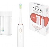 VITAMMY VIVO Brosse à dents sonique rose avec boîte, blanche 1×1 pc, brosse à dents sonique