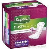 DEPEND MAXIMUM incontinentieverband voor vrouwen, 12,5x34 cm, absorptie 953 ml, 1x6 st.