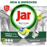 Jar Platinum All In One Dishwasher Capsules Lemon, 20 Capsules 1×20pcs, Capsules pour lave-vaisselle