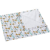 Children's blanket BÁRA 5284/421 75x100 white/giraffes 1×1 pc, baby blanket