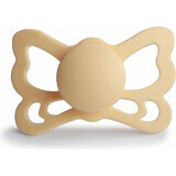 FRIGG Butterfly Sucette anatomique en silicone Jonquille pâle, +6m 1×1 pc, sucette en silicone