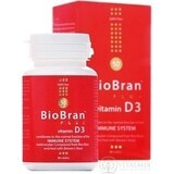 BioBran Plus vitamin D3 1×90 tbl, food supplement