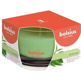 Bolsius Aromatic 2.0 Bougie parfumée en verre au thé vert 1×1 pc, dimensions 90 x 63 mm