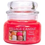 Village Candle Bougie parfumée en verre - Macaron français, petite 1×1 pc, bougie parfumée