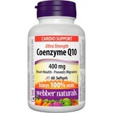 WEBBER NATURALS Coenzyme Q10 400 mg EXTRA STRONG 1×60 cps, complément alimentaire