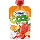 Sunar COOL Fruit Banana, strawberries, apples 1×120 g, Banana, strawberries, apples, 12m+