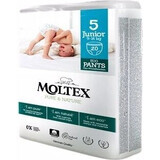 Moltex Pure & Nature Braga Pañal Stretch Junior 9 -14 kg 1×20 piezas, braga pañal