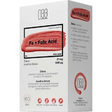 nesVITAMINS Fe 21 mg + Acide folique 600 µg 1×60 cps, complément alimentaire