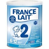 France Lait 2 lait de suite de 6 à 12 mois 1×400 g, lait de suite de 6 mois