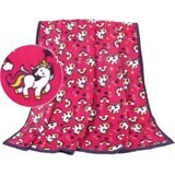 Baby blanket ELLA 1005/232 75x100cm pink unicorn 1×1 pc, baby blanket