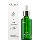 Mádara DEEP MOISTURE, Aceite Facial Vitamínico Hidratación Profunda 1×50 ml, aceite vitamínico multifuncional ecológico certificado