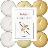 BOLSIUS Bougies chauffe-plat sensilight VANILLA 1×9 pcs, tricolore