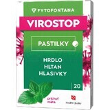 VIROSTOP sachets - menthe 1×20 pcs, complément alimentaire pour la gorge, le pharynx et les cordes vocales