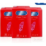 DUREX Feel Thin Extra Lubricated pack 1×54 pcs, préservatifs