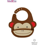 Zoo Silicone Bib Bib Monkey 6m+ 1×1 pc, bib