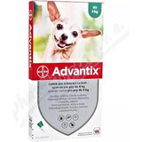 Advantix Spot-on pour les chiens jusqu'à 4 kg 4×0,4 ml, pipette