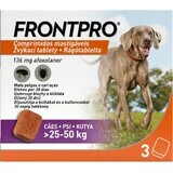 FRONTPRO® comprimés antiparasitaires à croquer pour chiens (25-50 kg) 1×3 tbl, comprimés antiparasitaires