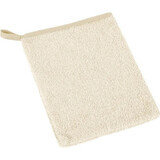 Gant de toilette en éponge beige 1×1 pc, gant de toilette en éponge beige