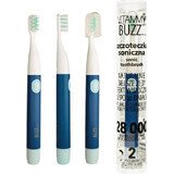 Brosse à dents sonique Vitammy Buzz avec 28 000 micro-mouvements, 2 programmes de nettoyage, marine/bleu 1×1 pc, brosse à dents électrique