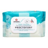 Opharm Proctofort, papier hygiénique humide pour hémorroïdes, 52 pièces