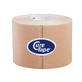 CureTape Classic, bande kinésiologique, beige, 5 cm x 5 m, 1 pièc