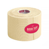 CureTape Boob Tape, bande élastique pour modeler et soutenir le buste avec les mamelons, beige, 5 cm x 5 m, 1 pièc