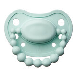 Luu Kids, sucette, positionnement de la sucette, silicone, Vivid Mint, 0-3 mois, 1 pc