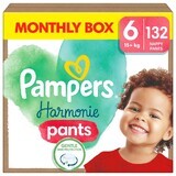 Pampers Harmonie Pants, couches, taille 6, 15 kg+, 132 pcs