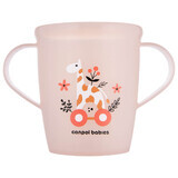 Canpol Babies, gobelet ouvert avec poignées, Jouets, corail, 2/101, à partir de 12 mois, 250 ml