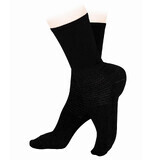 Salvi Compression Diabetic, chaussettes pour diabétiques, argent, taille XL, noir