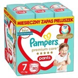 Pampers Premium Care Pants, couches taille 7, 17+ kg, 80 pcs