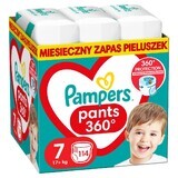 Pampers Pants, pannolini, taglia 7, 17 kg+, 114 pz.