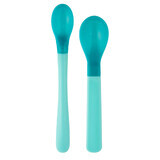 Canpol Babies, set of color changing magic spoons, turquoise, 9/581, from 4 months, 2 pieces