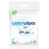 WaterWipes OnTheGo Bio, lingettes humides, rafraîchissantes, 10 pièces