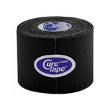 CureTape Sports, bande kinésiologique, noir, 5 cm x 5 m, 1 pièc