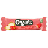 Barre d'avoine complète biologique avec fraises et pommes, +12 mois, 30 g, Organix