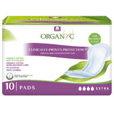 Organyc, serviettes pour incontinence urologique, Extra, 10 pièces